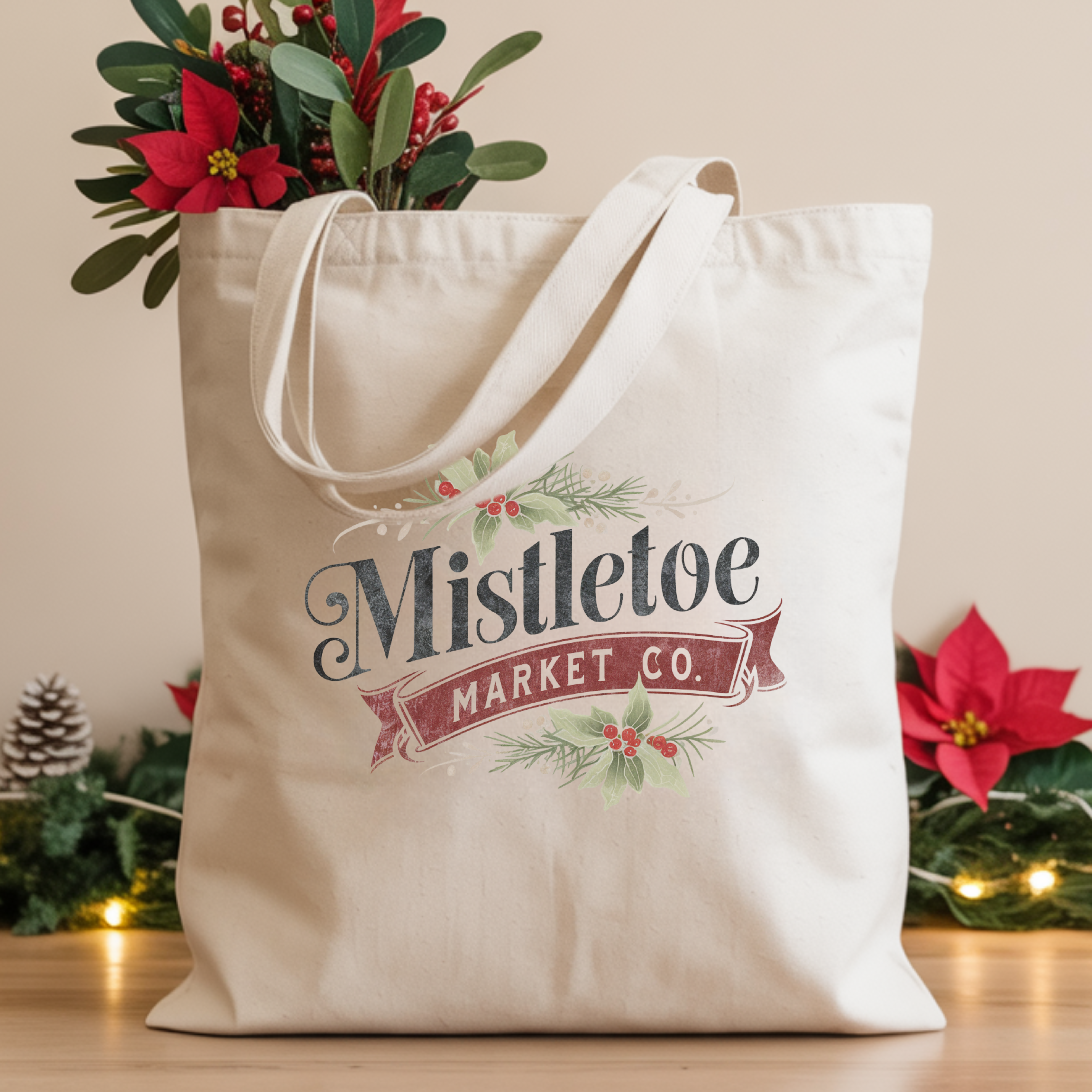 Mistletoe Market Co. Canvas Tote bag